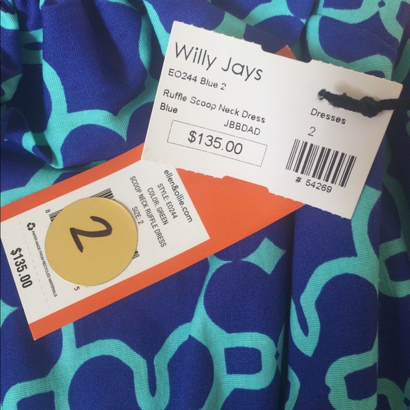 Ruffle Scoop Neck Dress - Picture 3 of 3